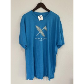 Surf & Turf Golf Ocean Blue T-Shirt Men’s Size XXL NWT