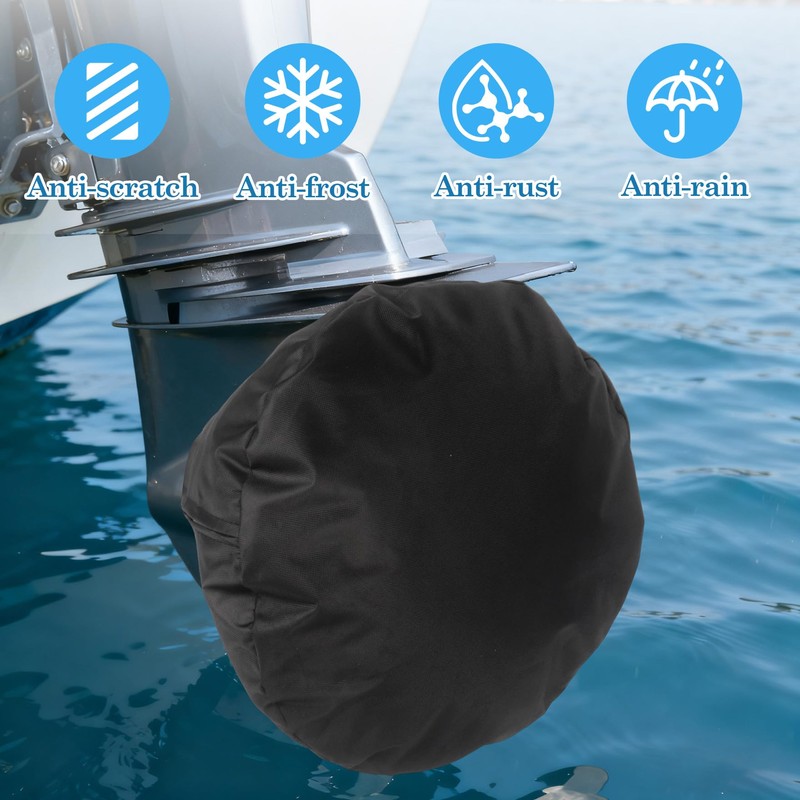 Boat Propeller Cover, Waterproof Heavy Duty 600D Oxford Fabric Protective