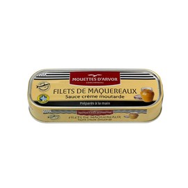 Mouettes d'Arvor French Fillets of Mackerel in Mustard - Filets de Maquereaux Sauce Moutarde 6.0 oz