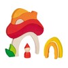 goki Evolution 58359 Mushroom House Made of High-Quality Maple Wood