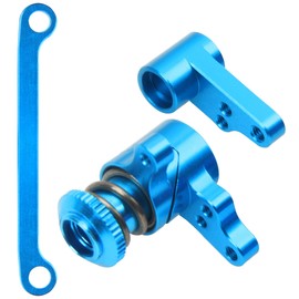 1Set Vgoohobby Aluminum Steering Assembly Servo Saver Complete Compatible with WLtoys 1/14 144001 144002 144010 124016 124018 124019 RC Car