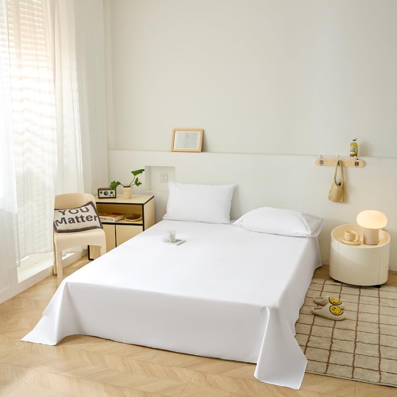 WenBags Lightweight Waterproof Flat Sheet 70 * 90 Inches Queen