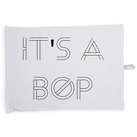 Hippowarehouse It's a bop Tea Towel Eco Printed Dish Cloth Kitchen accessory 50cmx70cm 100% Cotton