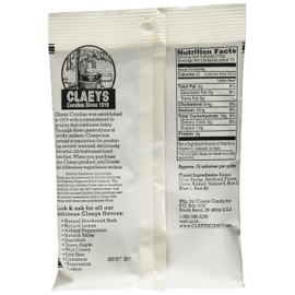 Claeys Candies Licorice - Old Fashioned Hard Candy - Artificially and Naturally Flavored - Fat-Free - 6 Ounce - 6-Pack