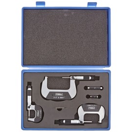 Fowler 52-229-213-0 Outside Micrometer Set with 0-3" Range (Set of 3)