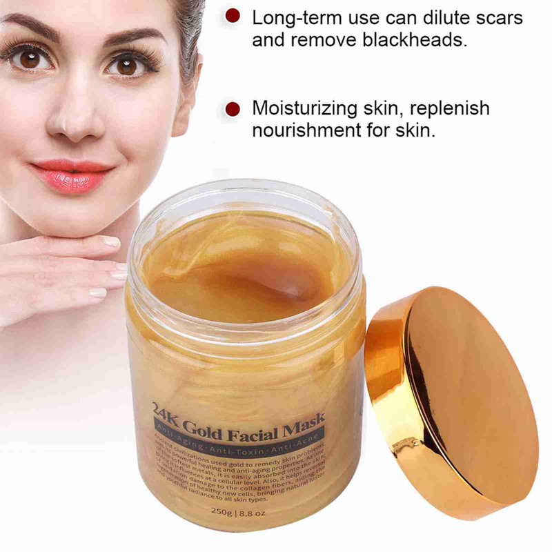 MELAO Gold Collagen Facial Mask Blackhead Removal Exfoliator Anti aging