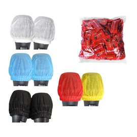 Disposable Microphone Covers Non-Woven Handheld Microphone Karaoke Windscreen Protective Cap Mic Hygiene Covers for KTV Karaoke Recording Room Stage Performance (5 Colours, 200 PCS)