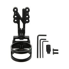 Bow Sight 5 Pin Archery Sight Aluminum with 0.019 Horizontal Fiber Optic Pins for SP019 Bow and Arrow