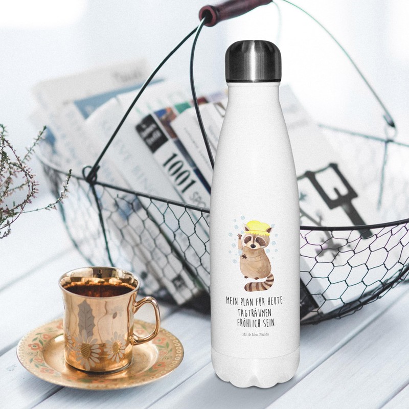 Mr. & Mrs. Panda Thermos Flask Raccoon Gift Stainless Steel