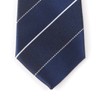The Shirt Studio Navy Two-Tone Stitch Stripe Self-Tie Necktie