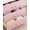 funifiti 5 Pack Orange Handle Closet Drawer Cabinet Children's Bedroom