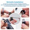 Lonlonty M8 Socket (4 Pin, A-Coding), Field Assembled Circular Connector,