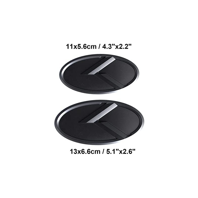 2 x K5 Forte Rio Optima Black Car Front Bonnet