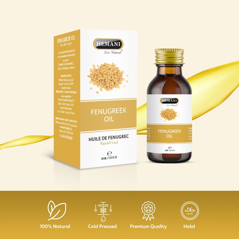 Hemani Fenugreek Oil 30ml - 100% Pure & Natural Fenugreek