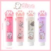 Pack of 4 Cat Paw Erasers, Sliding Retractable Eraser, Cat