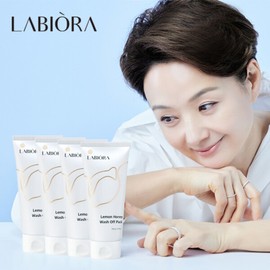 Bae Jong-ok's Honey Skin Recipe: Labiora Lemon Honey Wash-Off Pack (150g x 4) / 배종옥의 꿀피부 레시피 라비오라 레몬 허니 워시오프팩 150g4개