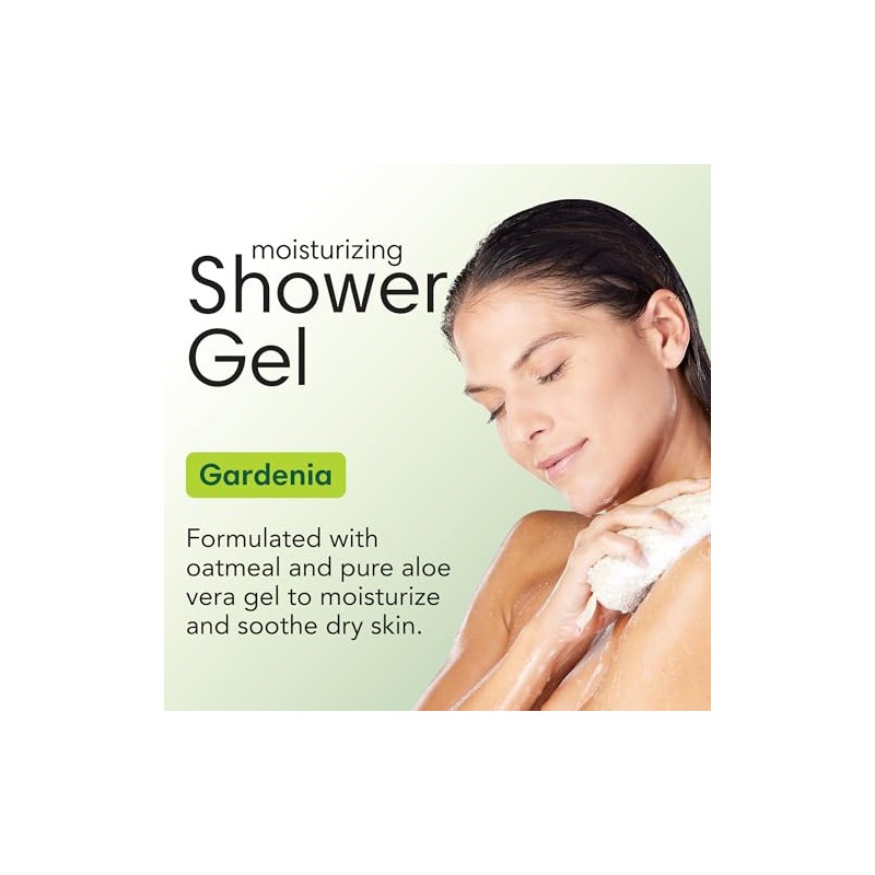 ShiKai Gel de ducha hidratante natural, Gardenia, 12 onzas, 12