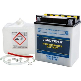 Fire Power Battery W/ACID 12N11-3A-1 Compatible With Suzuki TC185 1974-1977