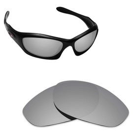 Alphax Silver Titanium Polarized Replacement Lenses for Oakley Monster Dog