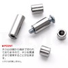 Pstyle. M4 Coupling Nut Spacer Round Set of 10 PST-108