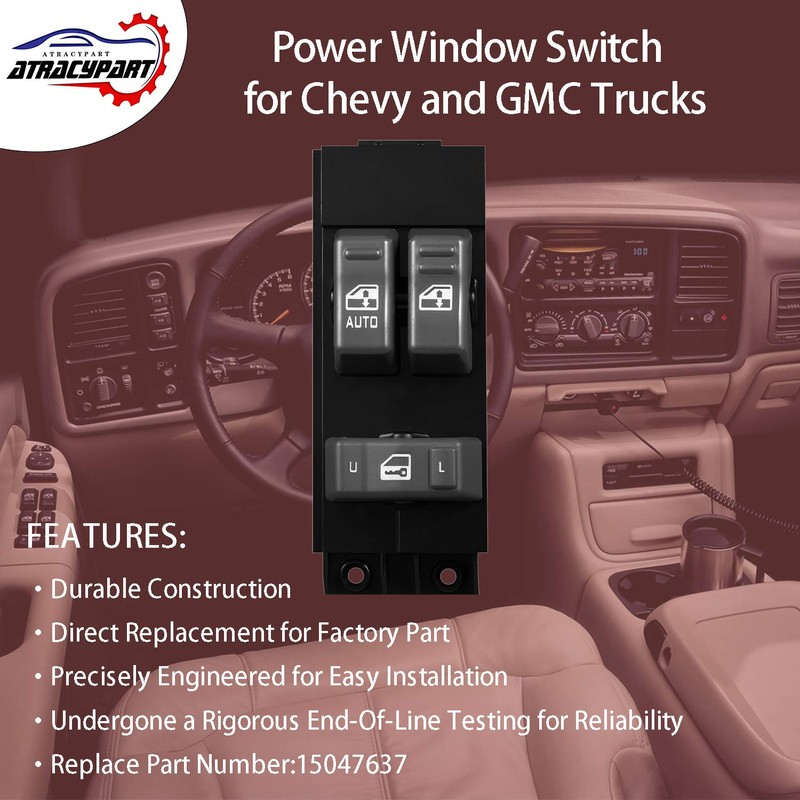 Window Switch Driver Side Master Power Switch | Compatible with