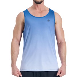 EZRUN Mens Tank Tops Quick Dry Workout Muscle Sleeveless Shirts for Summer Bodybuilding Running Fitness Training