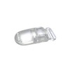 lingzaling 15mm Plastic One-Touch Clip for Flat Tape, Clear (Pack