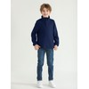 Haloumoning Boys Fleece Lined Quarter Zip Pullover Kids Mock Neck
