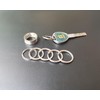 Silver Flat Key Rings Metal Split Rings for Home Car