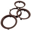 4x Centring Rings 70.1-63.4 Brown