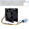 Ecumfy WR60X26866 Refrigerator Evaporator Fan Motor Compatible with GE Refrigerator