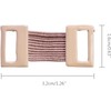 10 Pcs White/Coffee Bandage Wrap Stretch Metal Clips Fixation Clamps