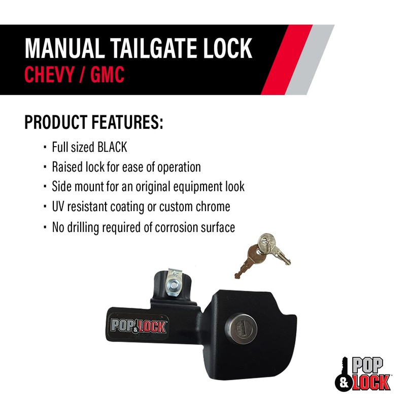 POP & Lock – Manual Tailgate Lock for Chevy Silverado