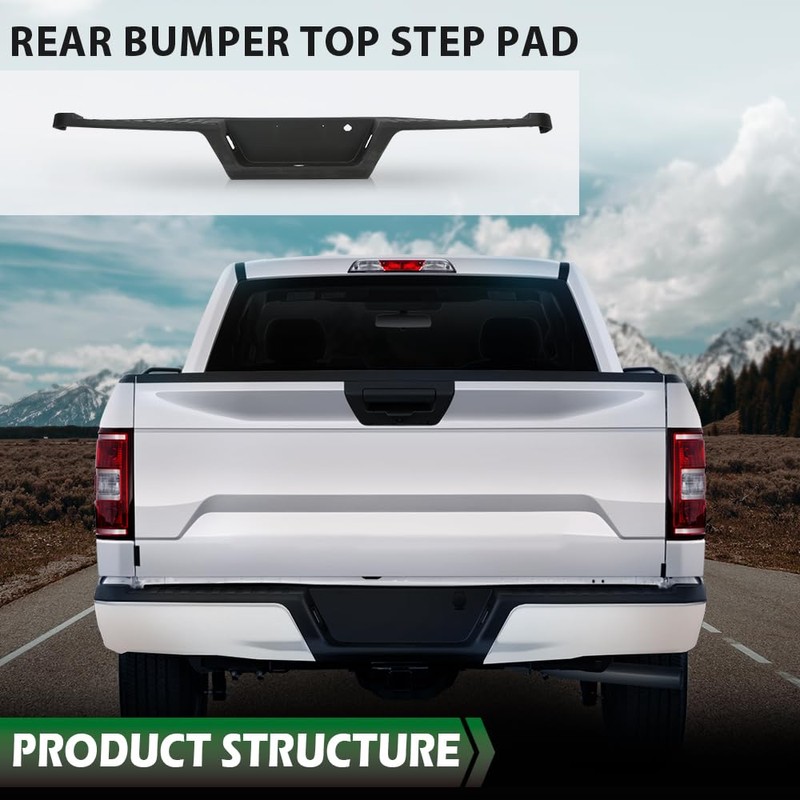 GRAND ORANGE Rear Bumper Top Step Pad Cover Compatible with
