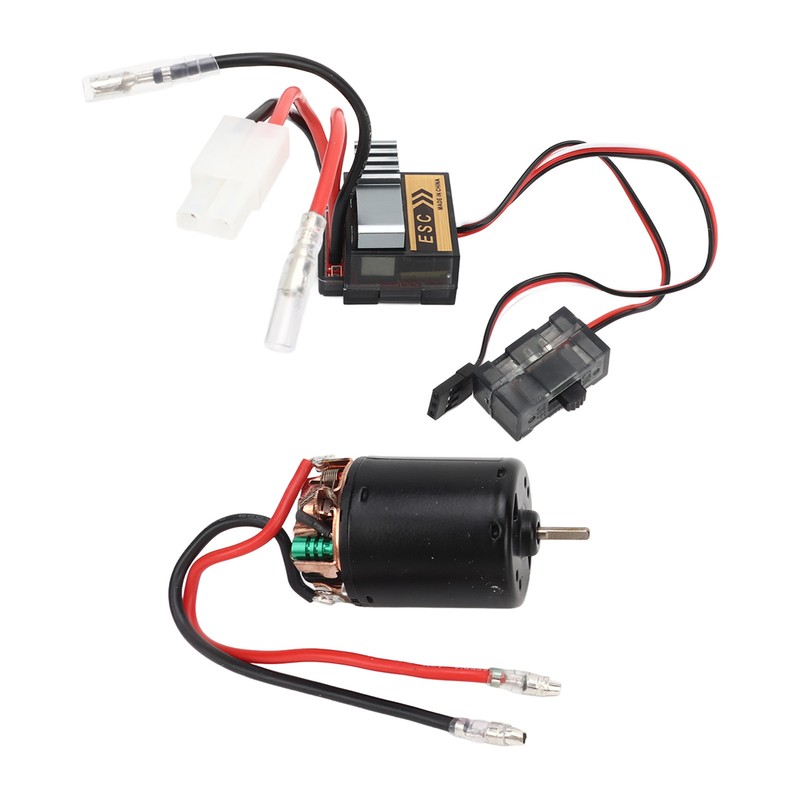 RC Brushed Motor ESC Kit External Carbon Brush Waterproof 540