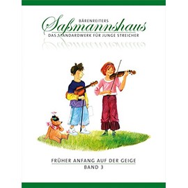 Früher Anfang auf der Geige, Band 3 -Frühes Duospiel. Tänze und Spielstücke in verschiedenen Tonarten-. Bärenreiters Saßmannshaus. Spielpartitur: ... Die Violinschule für Kinder. 14 Kapitel