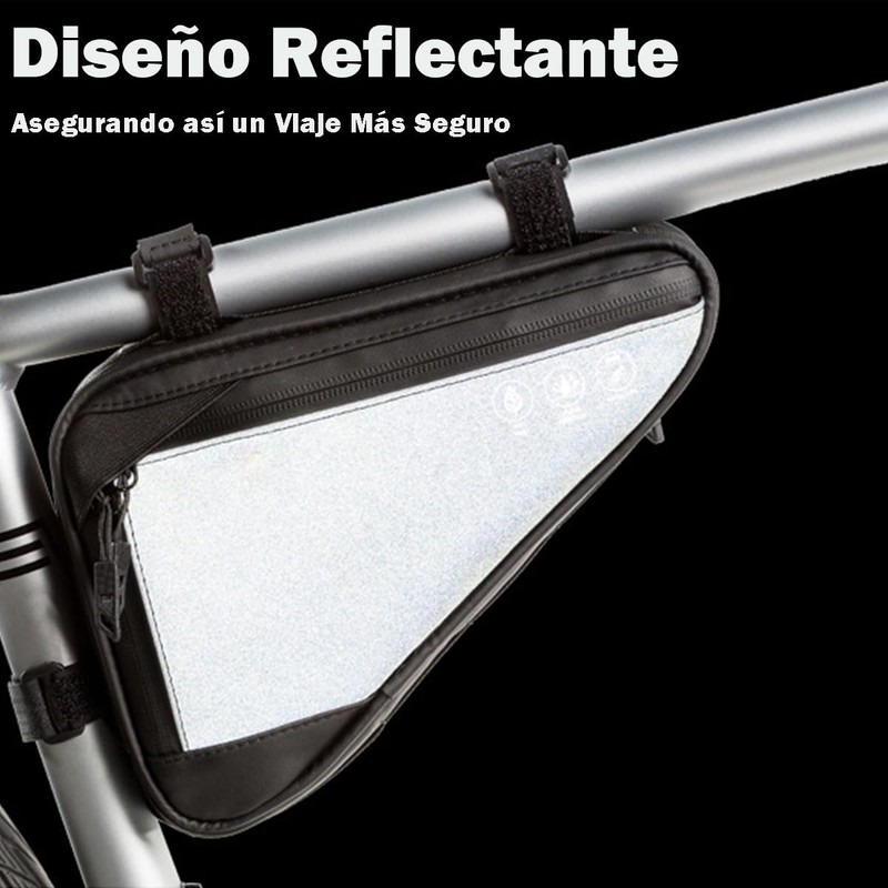 Aokesy Bolsa de Triángulo para Bicicleta, Impermeable, Reflectante, Accesorios Ciclismo