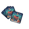 Hippopotamus Christmas Foam Coasters