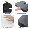 Sweet Home Collection Memory Foam Comfort Ergonomic Chair Cushion -