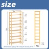 HITNET Bamboo Shelf, 6-Tier Adjustable Tall Open Bookcase, Bathroom Storage
