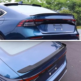Rolling Gears Trunk Spoiler Compatible with 2023-2026 Honda Accord 11th Gen Sedan LX EX Sport Hybrid Spoiler Wing, Carbon Fiber Look OE Design Spoiler Wing Exterior Body Kit