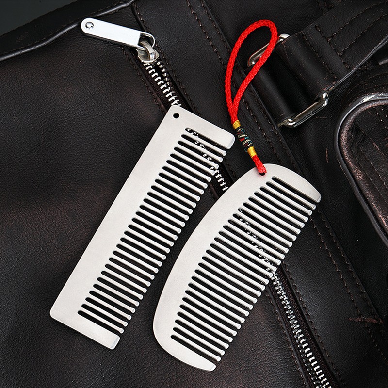 Lixada Titanium Comb Anti-Static Hair Beared Comb Pocket Comb