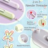 Hyleon Needle Threaders, 2Pcs 2 in 1 Needle Threaders Hand