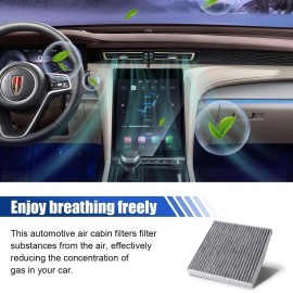 smilfuy Car Fresh Breeze Cabin Air Filter Replacement, Premium Air Filter Includes Activ