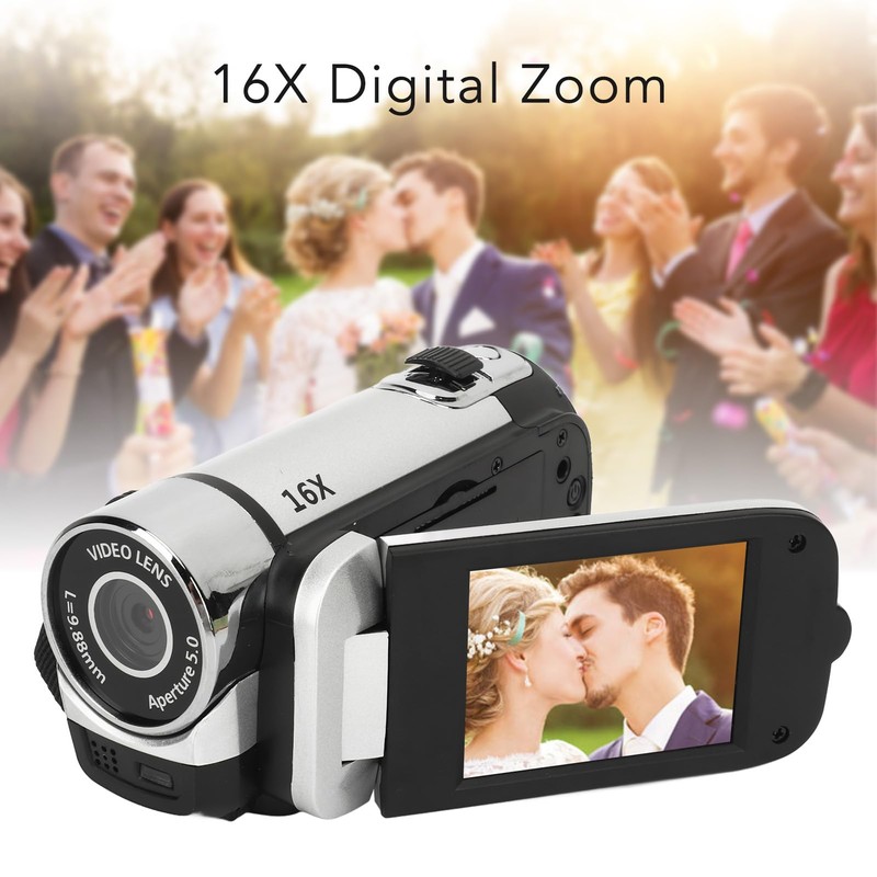 Digital Video Camera, 2.4 Inch Rotatable Screen Camcorder 16x Zoom