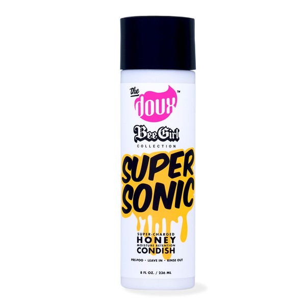 The Doux Supersonic Honey Condish, 3-In-1 Detangling Conditioner, Leave In Hair Conditioner, Suitable For All Curl Types