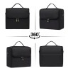 Maletines De Maquillaje Profesional Impermeable 4 Niveles Negro