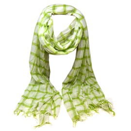 azzesso Claire Scarf Approx. 200 x 60 cm / Fashionable Scarf in Lumberjack Look / Neckerchief in 11 Different Colours / Women's Accessories from Italian Fashion Professional, Green