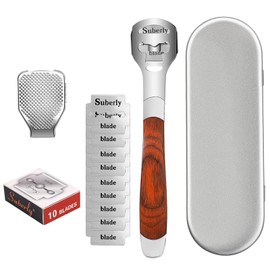 DFsucces Exfoliating Shaving, Fish Eye Removal, Exfoliating Care, Removes Plantar Stains, Fish Eye Cutter, Exfoliating Care Cutter, Includes 10 Replacement Blades