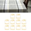 10Pcs Tablecloth Clips Stainless Steel Leaf Style Anti Slip Multi